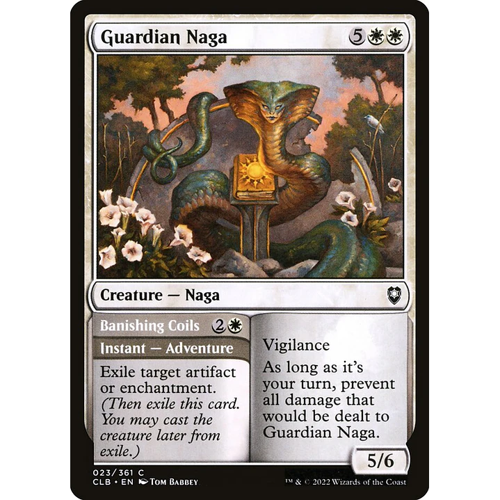 Guardian Naga // Banishing Coils | Español | NM | CLB 1
