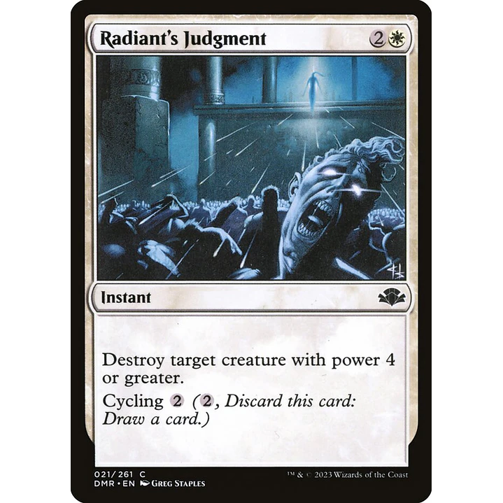 Radiant's Judgment | Inglés | NM | DMR 1