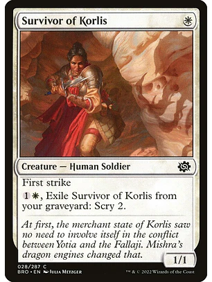 Survivor of Korlis | Inglés | NM | BRO