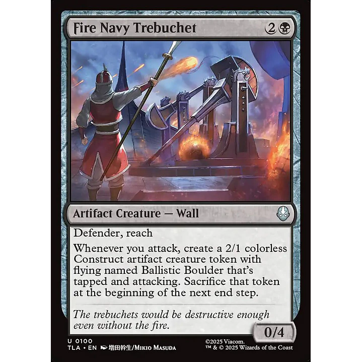 Fire Navy Trebuchet | Inglés | NM | TLA 1