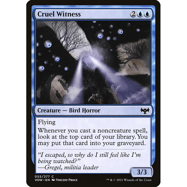 Cruel Witness | Inglés | NM | VOW 1
