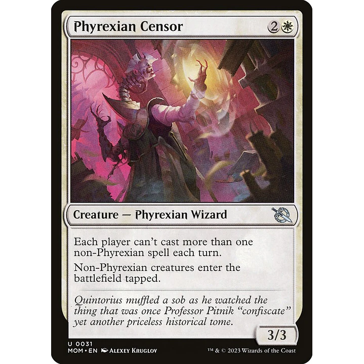 Phyrexian Censor | Inglés | NM | MOM 1