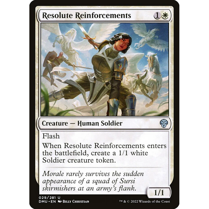 Resolute Reinforcements | Inglés | NM | DMU 1