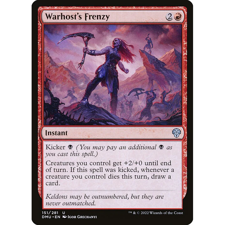 Warhost's Frenzy | Inglés | NM | DMU 1