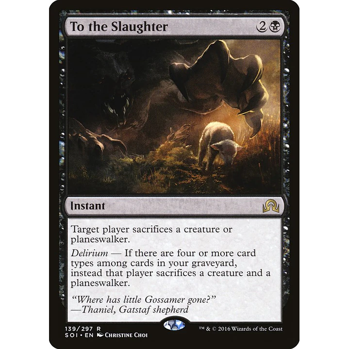 To the Slaughter | Inglés | NM | SOI 1