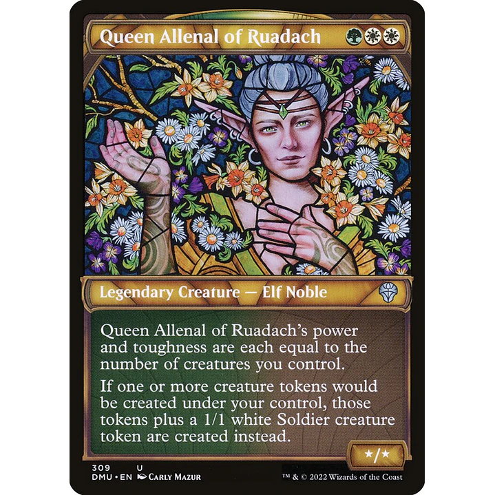 Queen Allenal of Ruadach (Showcase foil) | Español | NM | DMU 1