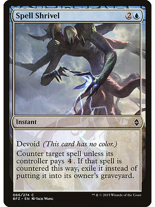 Spell Shrivel | Español | NM | BFZ
