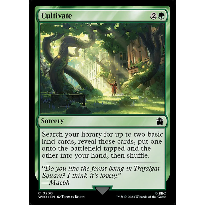 Cultivate | Inglés | NM | WHO 1