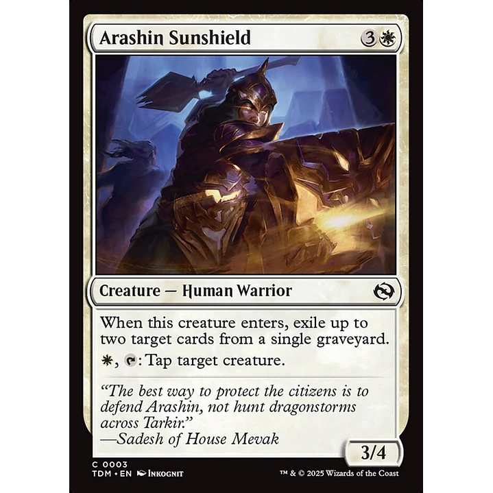 Arashin Sunshield | Español | NM | TDM 1