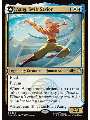 Aang, Swift Savior // Aang and La, Ocean's Fury (foil) | Inglés | NM | TLA