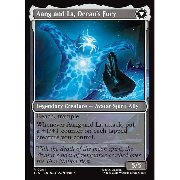 Aang, Swift Savior // Aang and La, Ocean's Fury (foil) | Inglés | NM | TLA 2