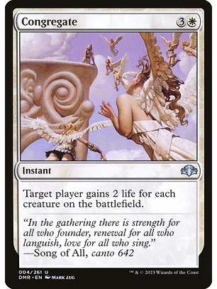 Congregate | Inglés | NM | DMR