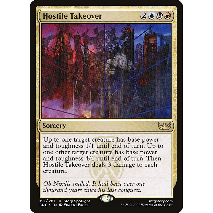 Hostile Takeover | Español | NM | SNC 1