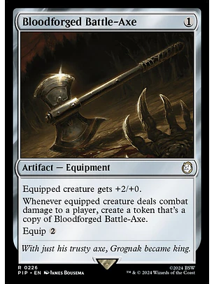 Bloodforged Battle-Axe | Inglés | NM | PIP