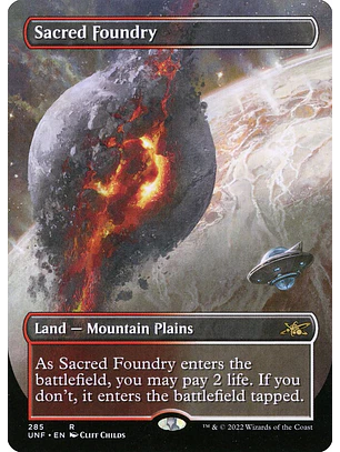 Sacred Foundry (Borderless foil) | Inglés | NM | UNF