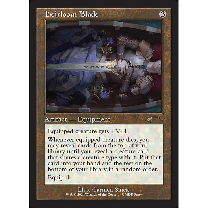 Heirloom Blade (Retro Frame) | Inglés | NM | PW24 1