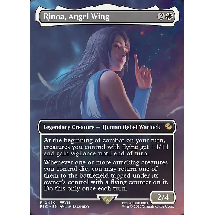 Rinoa, Angel Wing (Borderless foil) | Español | NM | FIC 1