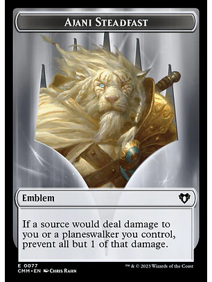 Ajani Steadfast Emblem | Inglés | NM | TCMM