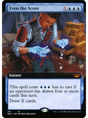 Even the Score (Extended Art foil) | Inglés | NM | SNC
