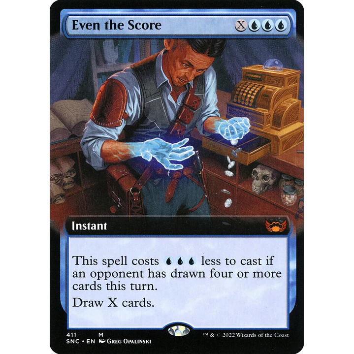 Even the Score (Extended Art foil) | Inglés | NM | SNC 1