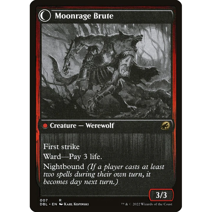 Brutal Cathar // Moonrage Brute | Inglés | NM | DBL 2