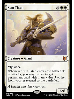 Sun Titan | Inglés | NM | WOC