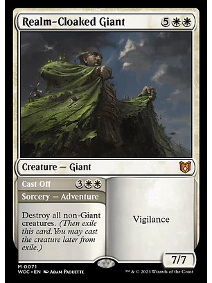Realm-Cloaked Giant // Cast Off | Inglés | NM | WOC