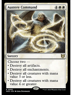 Austere Command | Inglés | NM | WOC
