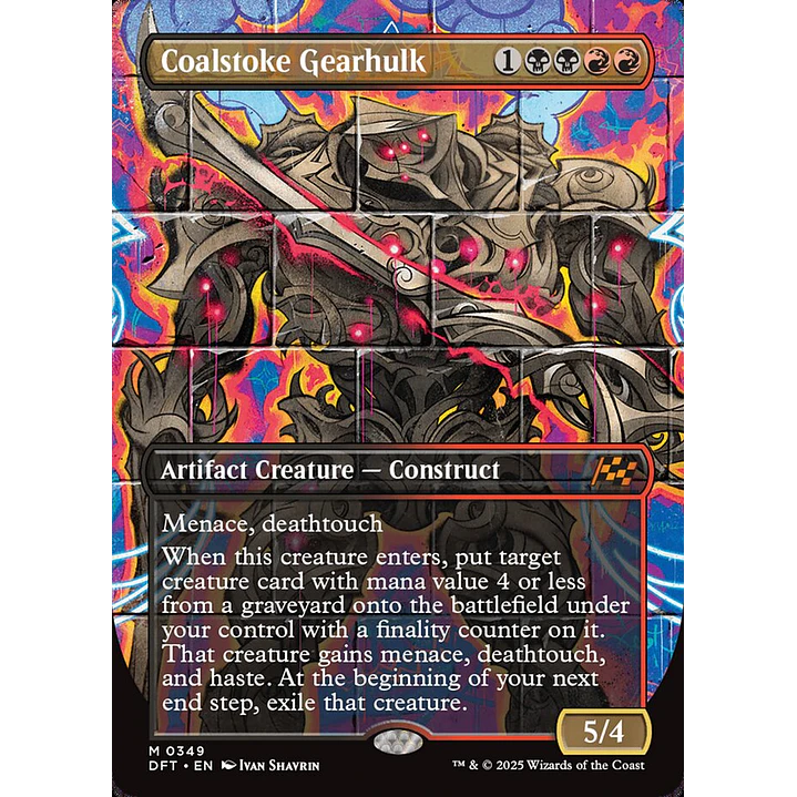 Coalstoke Gearhulk (Borderless) | Español | NM | DFT 1