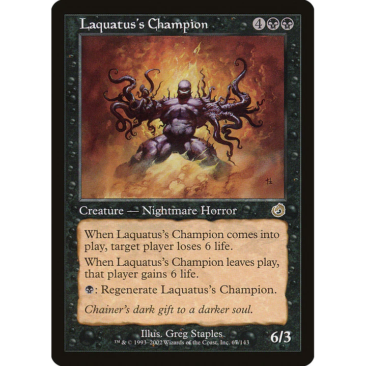 Laquatus's Champion (Retro Frame) | Español | NM | TOR 1