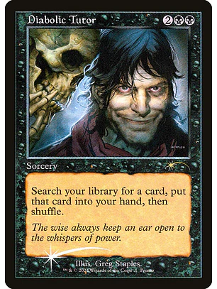Diabolic Tutor (Retro Frame foil) | Español | NM | PW24