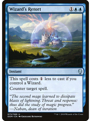 Wizard's Retort (foil) | Español | NM | DOM