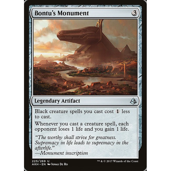 Bontu's Monument | Español | NM | AKH 1