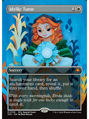 Idyllic Tutor (Borderless) | Español | NM | SPG