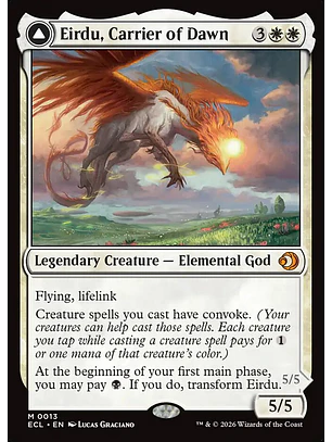 Eirdu, Carrier of Dawn // Isilu, Carrier of Twilight (foil) | Español | NM | ECL