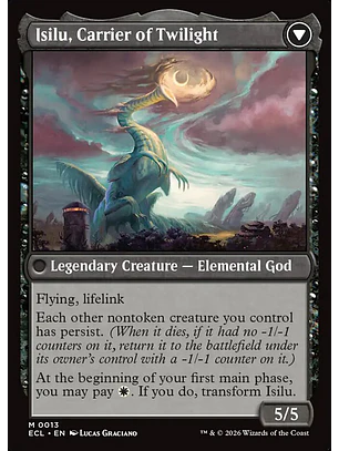 Eirdu, Carrier of Dawn // Isilu, Carrier of Twilight (foil) | Español | NM | ECL