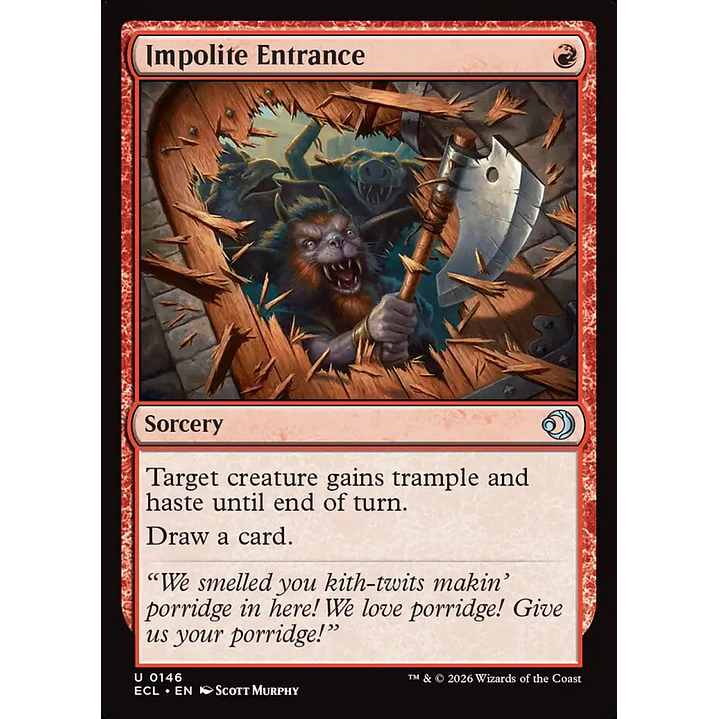 Impolite Entrance | Inglés | NM | ECL 1