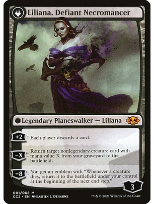 Liliana, Heretical Healer // Liliana, Defiant Necromancer | Inglés | NM | CC2