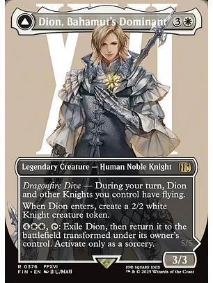 Dion, Bahamut's Dominant // Bahamut, Warden of Light (Borderless) | Inglés | NM | FIN