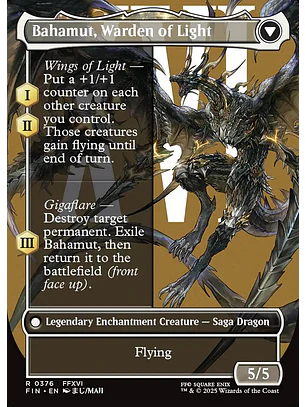 Dion, Bahamut's Dominant // Bahamut, Warden of Light (Borderless) | Inglés | NM | FIN