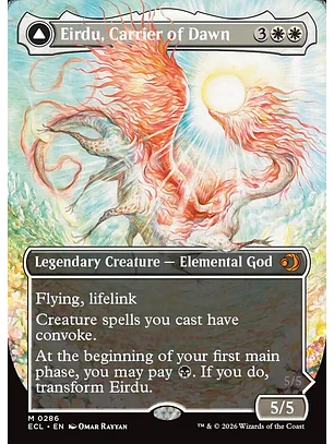 Eirdu, Carrier of Dawn // Isilu, Carrier of Twilight (Borderless) | Inglés | NM | ECL