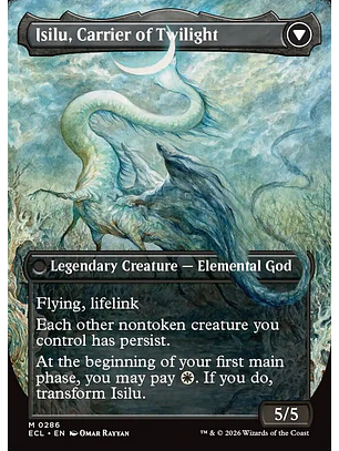 Eirdu, Carrier of Dawn // Isilu, Carrier of Twilight (Borderless) | Inglés | NM | ECL