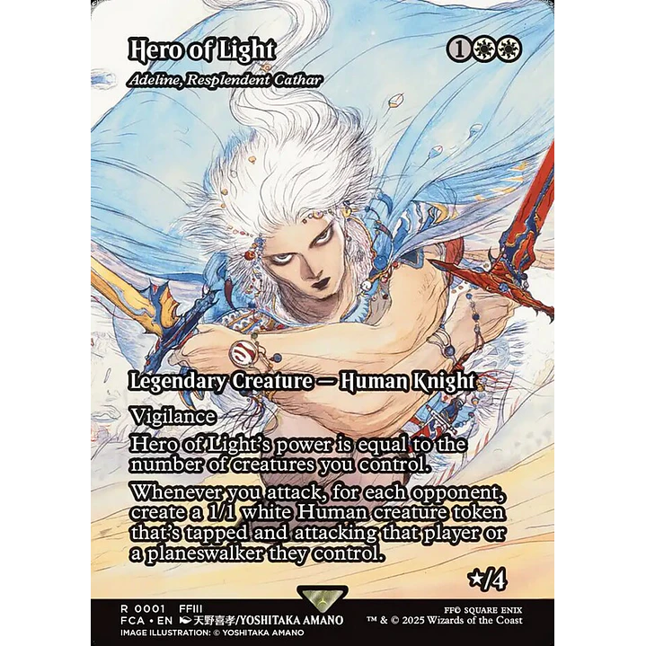 Adeline, Resplendent Cathar (Borderless) | Inglés | NM | FCA 1
