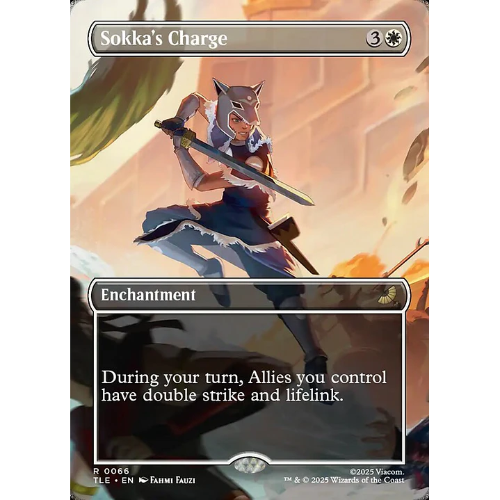 Sokka's Charge (Borderless) | Inglés | NM | TLE 1