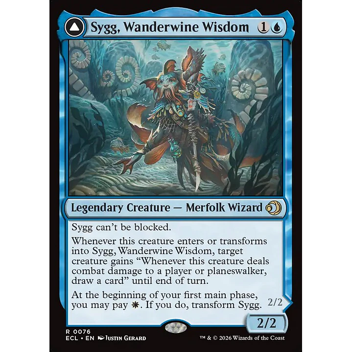 Sygg, Wanderwine Wisdom // Sygg, Wanderbrine Shield | Español | NM | ECL 1