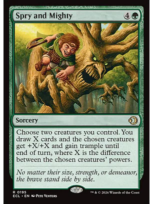 Spry and Mighty (foil) | Español | NM | ECL