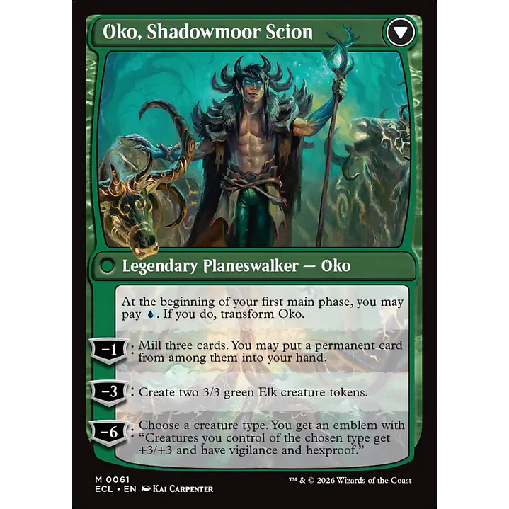 Oko, Lorwyn Liege // Oko, Shadowmoor Scion | Inglés | NM | ECL 2