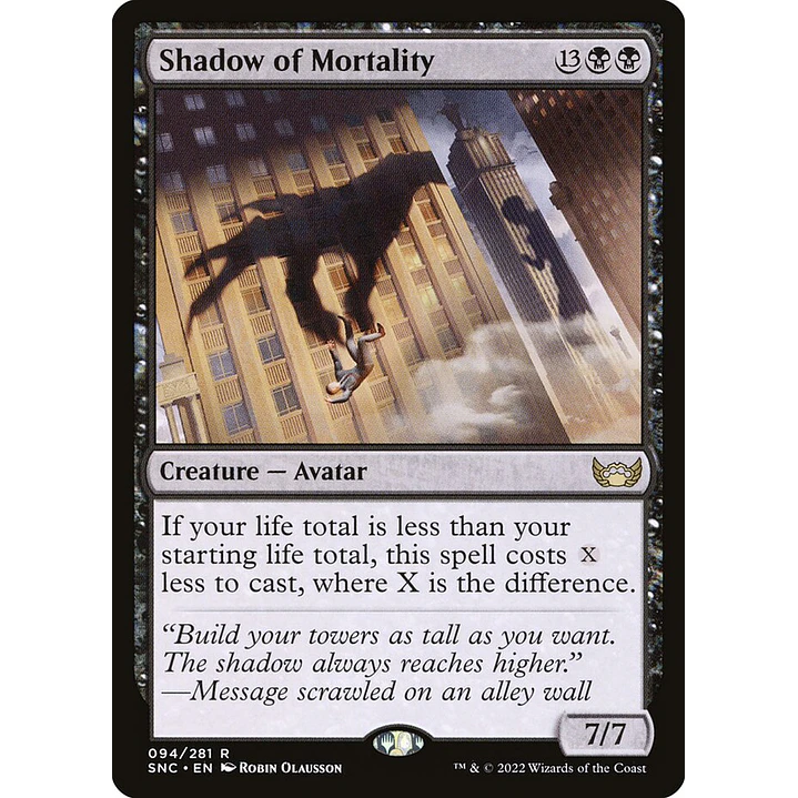 Shadow of Mortality (foil) | Inglés | NM | SNC 1