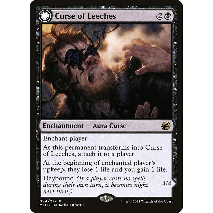 Curse of Leeches // Leeching Lurker | Español | NM | MID 1