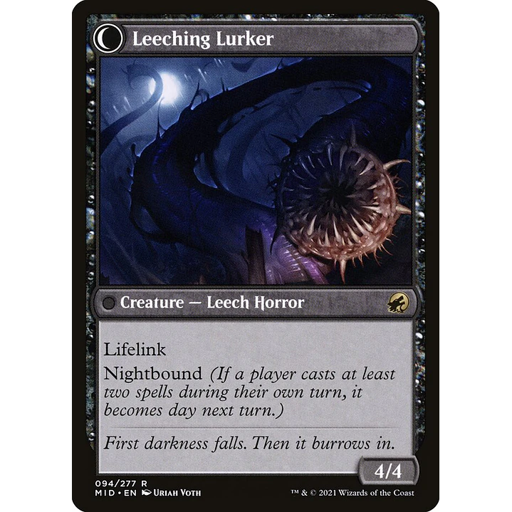Curse of Leeches // Leeching Lurker | Español | NM | MID 2